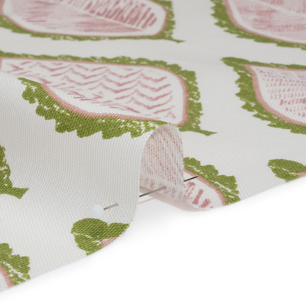 Cotton Canvas Print – Pear Textured Leaves – British Imported Cotton Canvas Print – Pear Textured Leaves – British Imported