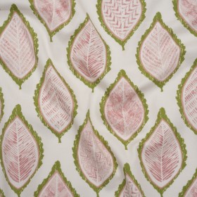 Cotton Canvas Print – Pear Textured Leaves – British Imported Cotton Canvas Print – Pear Textured Leaves – British Imported