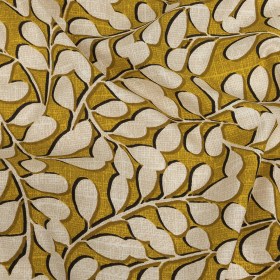 Cotton Canvas Print – Sunflower Leaf Shapes – British Imported Cotton Canvas Print – Sunflower Leaf Shapes – British Imported
