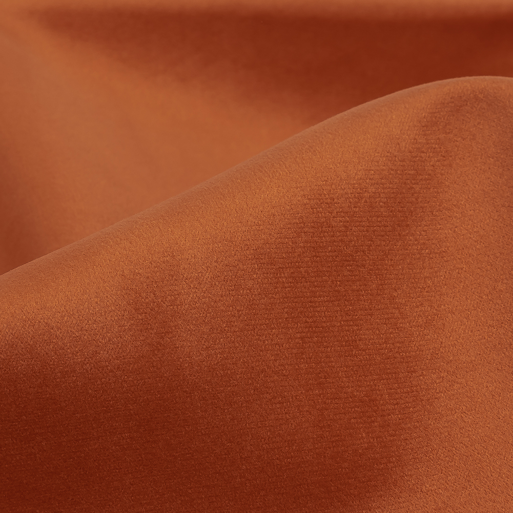 Polyester Drapery Velvet – Rust – British Imported Polyester Drapery Velvet – Rust – British Imported