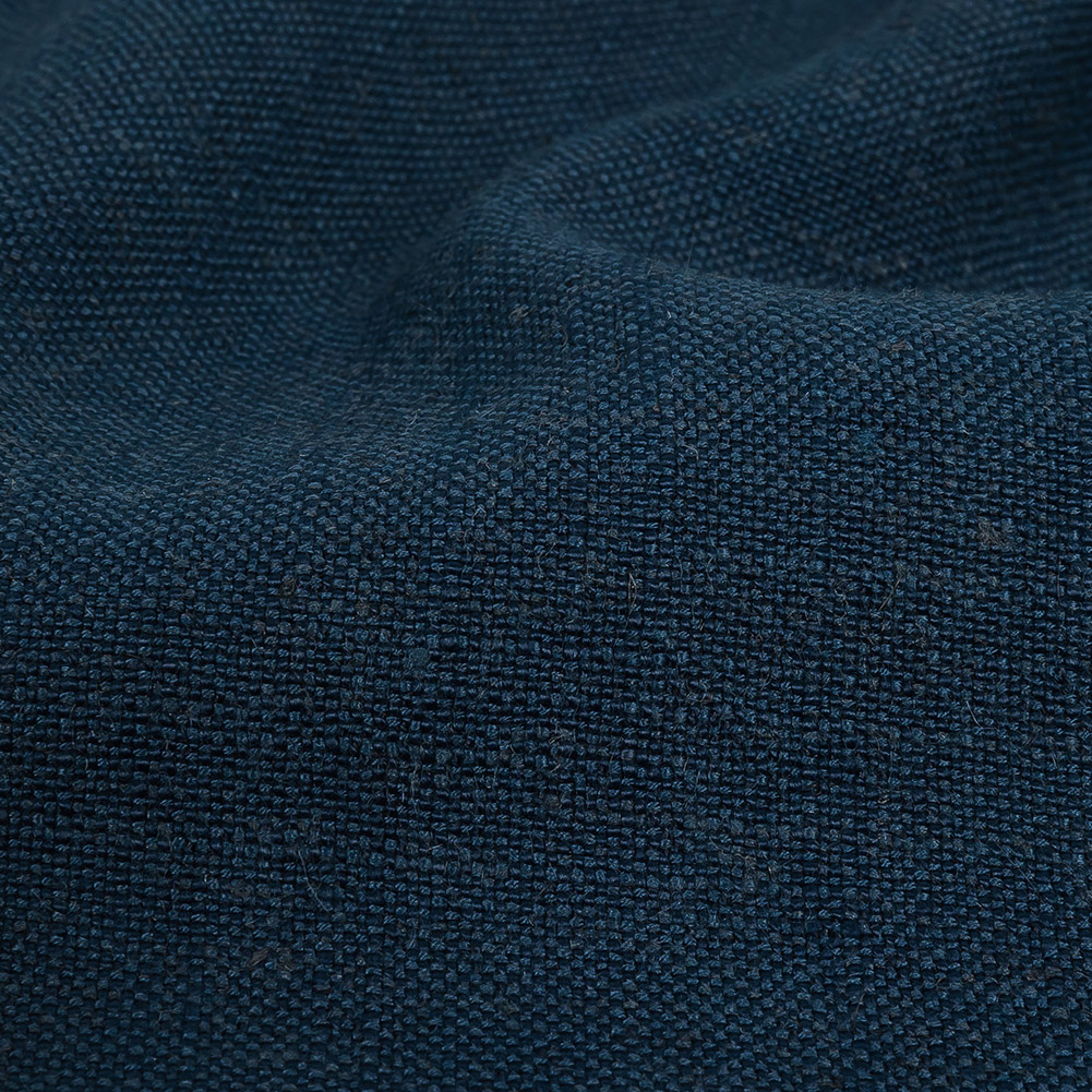 Polyester, Viscose and Linen Woven – Indigo – British Imported Polyester, Viscose and Linen Woven – Indigo – British Imported