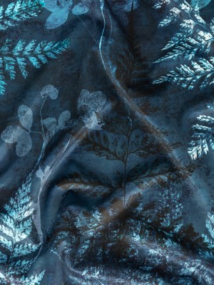 Polyester Knit Microvelvet – Indigo – British Imported Polyester Knit Microvelvet – Indigo – British Imported