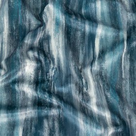 Polyester Knit Microvelvet Print – Indigo Brushstrokes – British Imported Polyester Knit Microvelvet Print – Indigo Brushstrokes – British Imported