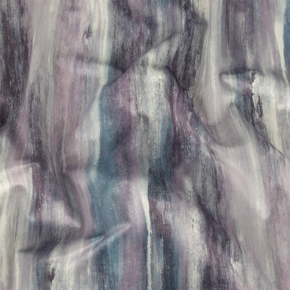 Polyester Knit Microvelvet Print – Mist Brushstrokes – British Imported Polyester Knit Microvelvet Print – Mist Brushstrokes – British Imported