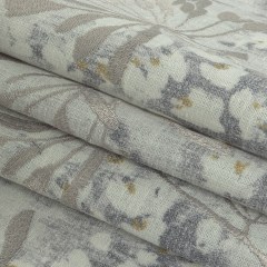 Printed and Embroidered Drapery Canvas – Pebble Floral – British Imported Printed and Embroidered Drapery Canvas – Pebble Floral – British Imported