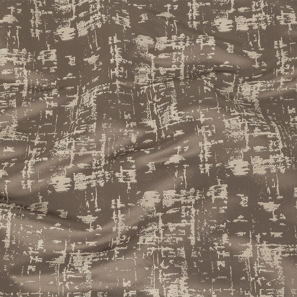 Satin-Faced Drapery Jacquard – Graphite Abstract – British Imported Satin-Faced Drapery Jacquard – Graphite Abstract – British Imported