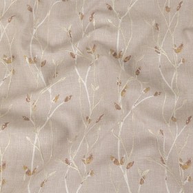 Printed and Embroidered Drapery Woven – Dusky Pink Branches – British Imported Printed and Embroidered Drapery Woven – Dusky Pink Branches – British Imported