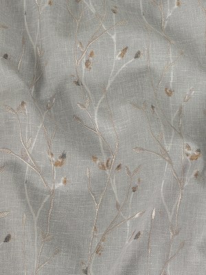 Printed and Embroidered Drapery Woven – Pebble Branches – British Imported Printed and Embroidered Drapery Woven – Pebble Branches – British Imported