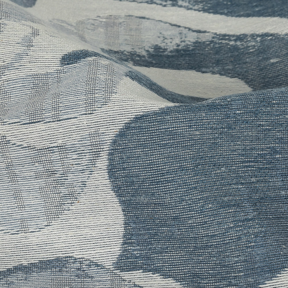 Drapery Jacquard – Ink Monstera Leaves – British Imported Drapery Jacquard – Ink Monstera Leaves – British Imported