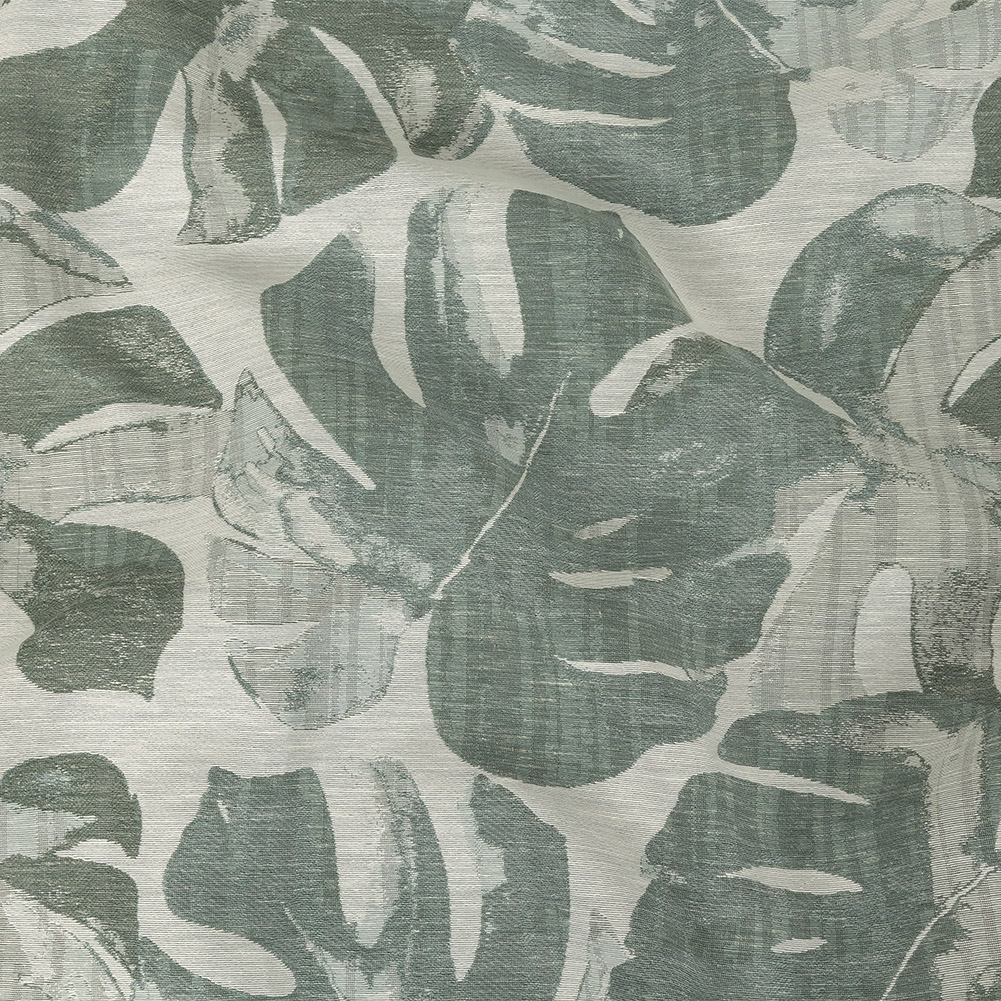Drapery Jacquard – Spa Monstera Leaves – British Imported Drapery Jacquard – Spa Monstera Leaves – British Imported