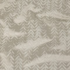 Satin-Faced Drapery Jacquard – Linen Chevron Leaves – British Imported Satin-Faced Drapery Jacquard – Linen Chevron Leaves – British Imported