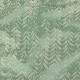 Satin-Faced Drapery Jacquard – Spa Chevron Leaves – British Imported Satin-Faced Drapery Jacquard – Spa Chevron Leaves – British Imported