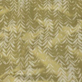 Satin-Faced Drapery Jacquard – Zest Chevron Leaves – British Imported Satin-Faced Drapery Jacquard – Zest Chevron Leaves – British Imported