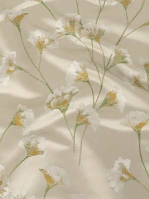 Satin-Faced Drapery Jacquard – Mimosa Floral – British Imported Satin-Faced Drapery Jacquard – Mimosa Floral – British Imported