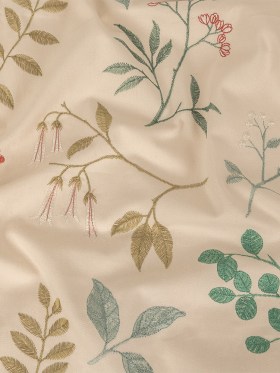 Embroidered Cotton Twill – Spa Floral – British Imported Embroidered Cotton Twill – Spa Floral – British Imported
