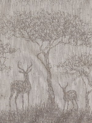 Drapery Jacquard Panel – Pebble Antelope in the Wild – British Imported Drapery Jacquard Panel – Pebble Antelope in the Wild – British Imported