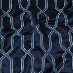British Imported Ink Satin-Faced Geometric Drapery Jacquard British Imported Ink Satin-Faced Geometric Drapery Jacquard