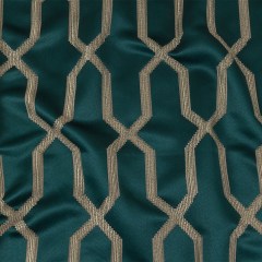 British Imported Peacock Satin-Faced Geometric Drapery Jacquard British Imported Peacock Satin-Faced Geometric Drapery Jacquard
