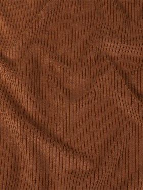 Plush Ribbed Velvet – Cognac – British Imported Plush Ribbed Velvet – Cognac – British Imported
