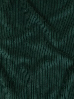 Plush Ribbed Velvet – Emerald – British Imported Plush Ribbed Velvet – Emerald – British Imported