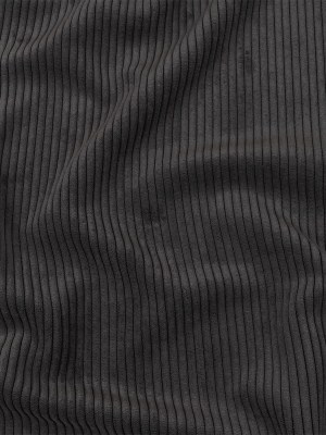 Plush Ribbed Velvet – Graphite – British Imported Plush Ribbed Velvet – Graphite – British Imported