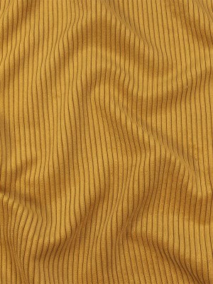 Plush Ribbed Velvet – Mustard – British Imported Plush Ribbed Velvet – Mustard – British Imported