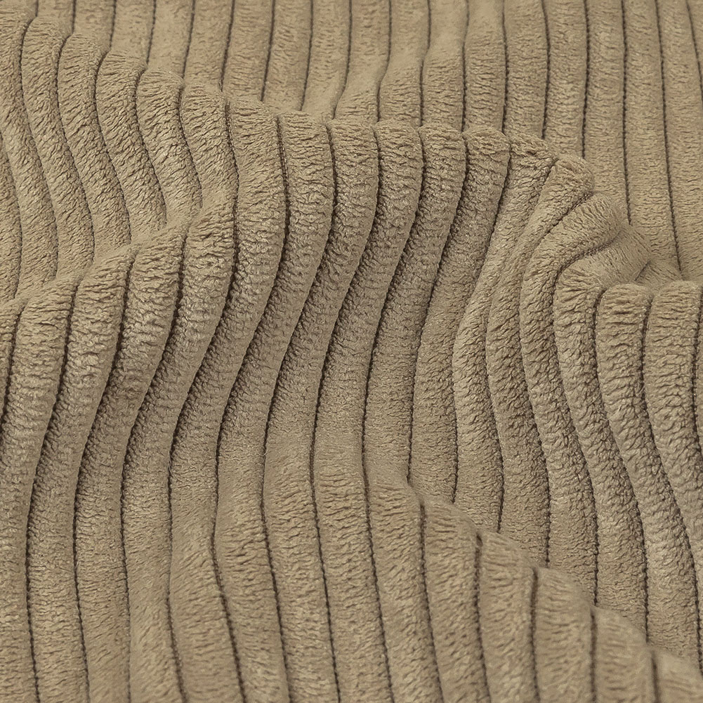 Plush Ribbed Velvet – Stone – British Imported Plush Ribbed Velvet – Stone – British Imported