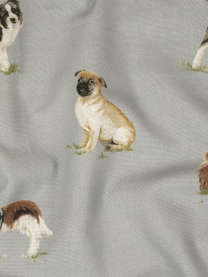 Cotton Canvas Print – Danube Puppy Parade – British Imported Cotton Canvas Print – Danube Puppy Parade – British Imported