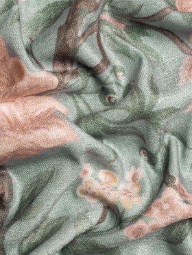 Printed Chenille Woven – Blush Floral – British Imported Printed Chenille Woven – Blush Floral – British Imported