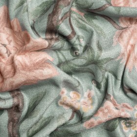 Printed Chenille Woven – Blush Floral – British Imported Printed Chenille Woven – Blush Floral – British Imported