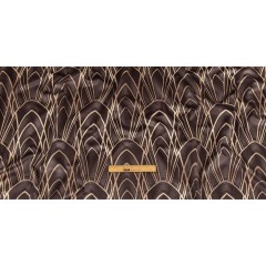 Printed Microvelvet – Graphite Labyrinth of Arches – British Imported Printed Microvelvet – Graphite Labyrinth of Arches – British Imported