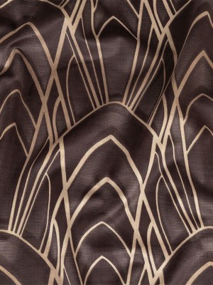 Printed Microvelvet – Graphite Labyrinth of Arches – British Imported Printed Microvelvet – Graphite Labyrinth of Arches – British Imported
