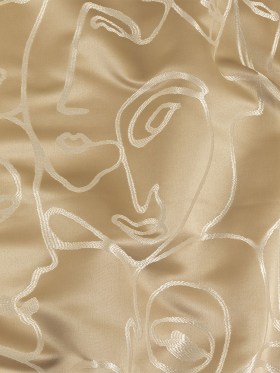 Drapery Jacquard – Champagne Face to Face – British Imported Drapery Jacquard – Champagne Face to Face – British Imported