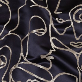 Drapery Jacquard – Sapphire Face to Face – British Imported Drapery Jacquard – Sapphire Face to Face – British Imported