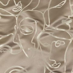 Drapery Jacquard – Silver Face to Face – British Imported Drapery Jacquard – Silver Face to Face – British Imported