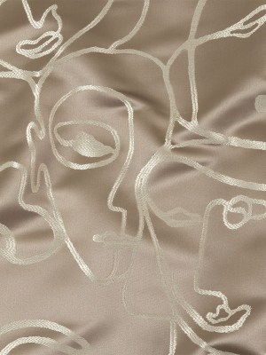 Drapery Jacquard – Silver Face to Face – British Imported Drapery Jacquard – Silver Face to Face – British Imported
