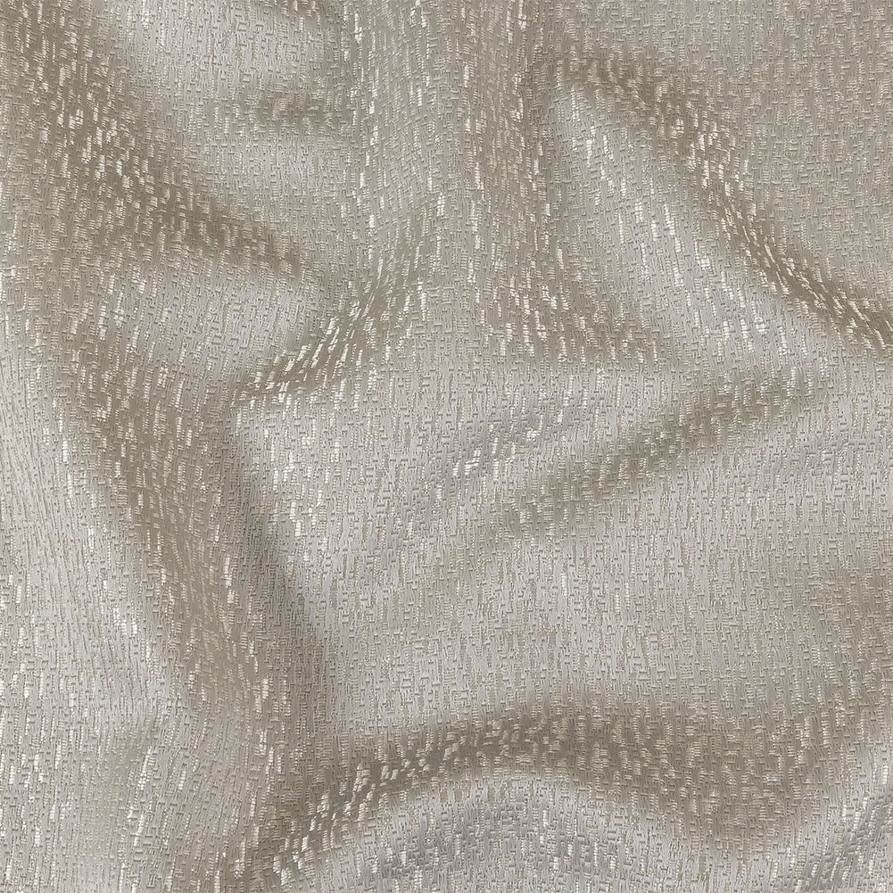 Metallic Drapery Jacquard – Silver Digital Spots – British Imported Metallic Drapery Jacquard – Silver Digital Spots – British Imported