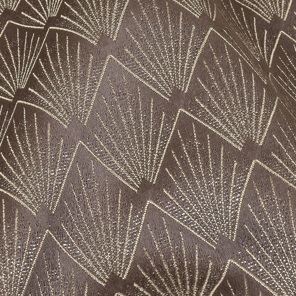 Metallic Drapery Jacquard – Praline Digital Spots – British Imported Metallic Drapery Jacquard – Praline Digital Spots – British Imported