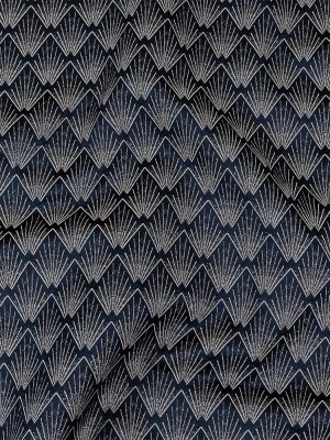 Metallic Drapery Jacquard – Sapphire Digital Spots – British Imported Metallic Drapery Jacquard – Sapphire Digital Spots – British Imported