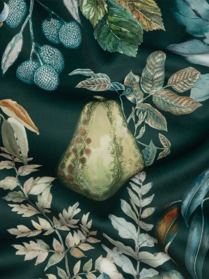 Polyester Knit Microvelvet – Forest Floral – British Imported Polyester Knit Microvelvet – Forest Floral – British Imported