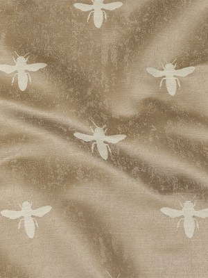 Slubbed Drapery Jacquard – Linen Buzzing Bees – British Imported Slubbed Drapery Jacquard – Linen Buzzing Bees – British Imported