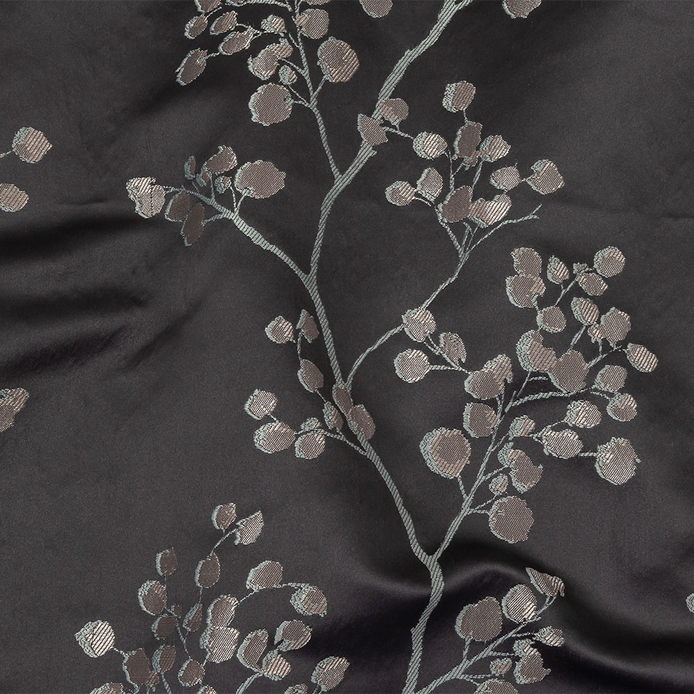 Drapery Jacquard – Ink Prairie Willow Trails – British Imported Drapery Jacquard – Ink Prairie Willow Trails – British Imported