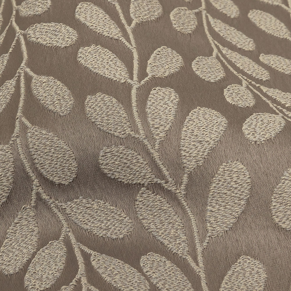 Polyester Jacquard – Pewter Cascading Vines – British Imported Polyester Jacquard – Pewter Cascading Vines – British Imported