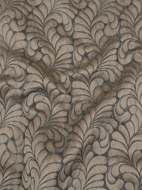 Satin-Faced Jacquard – Denim Fern Leaves – British Imported Satin-Faced Jacquard – Denim Fern Leaves – British Imported