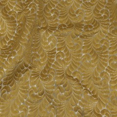 Satin-Faced Jacquard – Zest Fern Leaves – British Imported Satin-Faced Jacquard – Zest Fern Leaves – British Imported