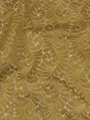 Satin-Faced Jacquard – Zest Fern Leaves – British Imported Satin-Faced Jacquard – Zest Fern Leaves – British Imported
