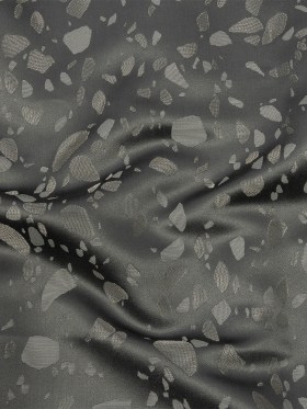 Metallic Satin-Faced Drapery Jacquard – Slate Pebbles – British Imported Metallic Satin-Faced Drapery Jacquard – Slate Pebbles – British Imported