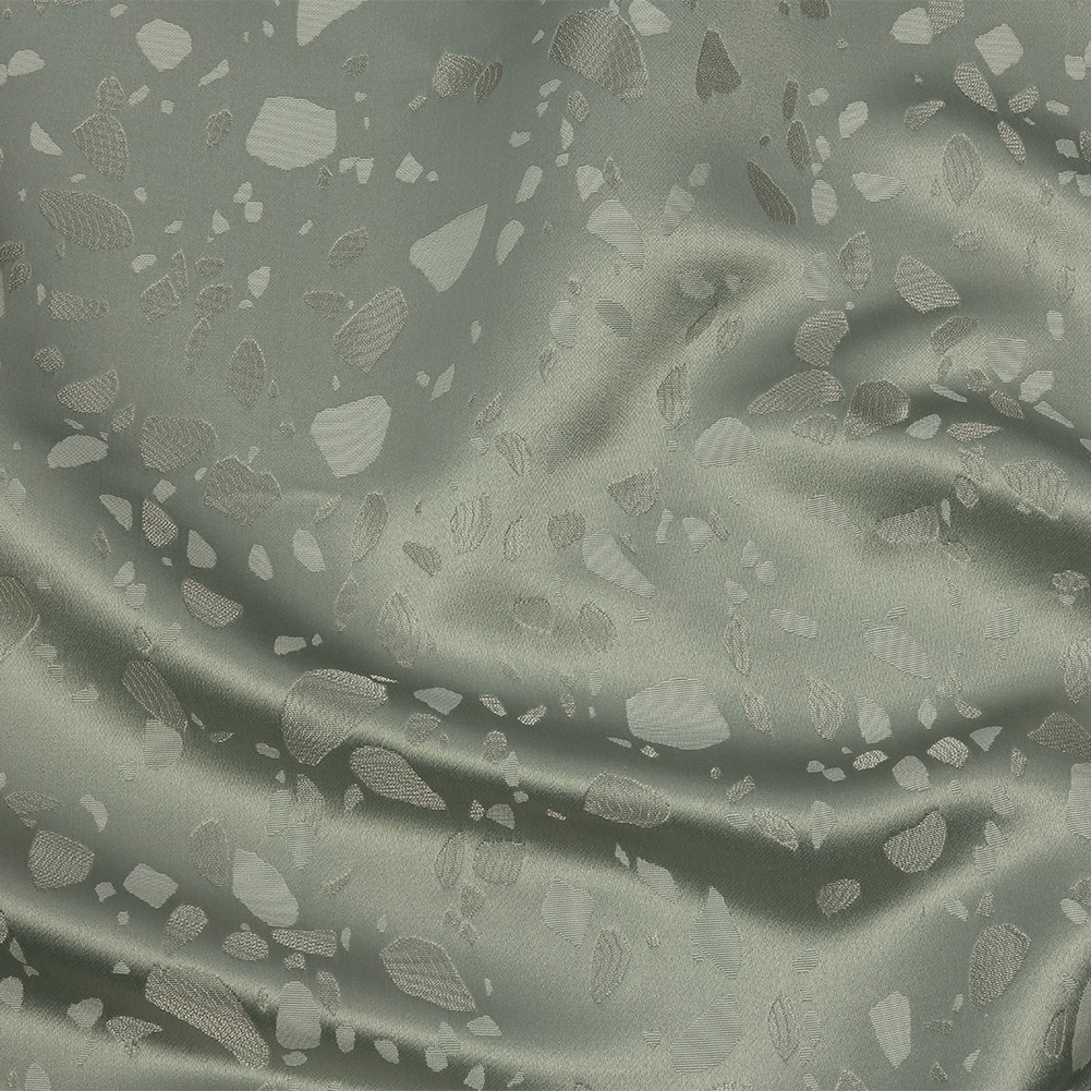 Metallic Satin-Faced Drapery Jacquard – Spa Pebbles – British Imported Metallic Satin-Faced Drapery Jacquard – Spa Pebbles – British Imported
