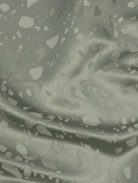 Metallic Satin-Faced Drapery Jacquard – Spa Pebbles – British Imported Metallic Satin-Faced Drapery Jacquard – Spa Pebbles – British Imported