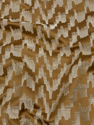 Drapery Jacquard – Brass Abstract Clouds – British Imported Drapery Jacquard – Brass Abstract Clouds – British Imported